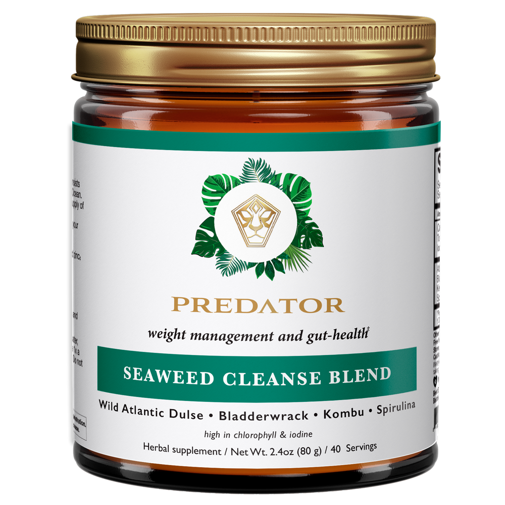 Seaweed Cleanse Blend - Wild Atlantic Seaweeds - Dulse, Bladderwrack, Kombu and Spirulina