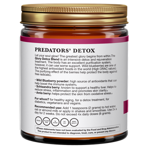 Glory Detox Blend - Wild Adaptogenic Berries - Wild Blueberries, Schisandra berries and Amla berries - 35 berries per teaspoon