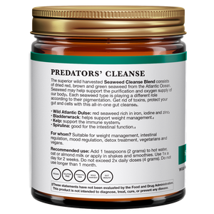 Seaweed Cleanse Blend - Wild Atlantic Seaweeds - Dulse, Bladderwrack, Kombu and Spirulina